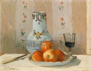 Stilleben med æbler og kande, 1872