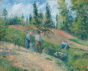 Høsten, Pontoise, 1880 af Camille Jacob Pissarro