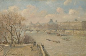 Louvre fra Pont Neuf, 1902 af Camille Jacob Pissarro