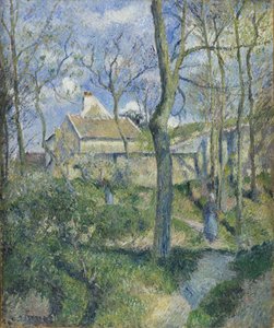 Vejen til Les Pouilleux, Pontoise, 1881 af Camille Jacob Pissarro
