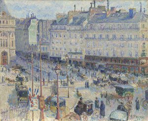 Place du Havre, Paris, 1893 af Camille Jacob Pissarro