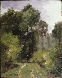 Under træerne, 1864 af Camille Jacob Pissarro