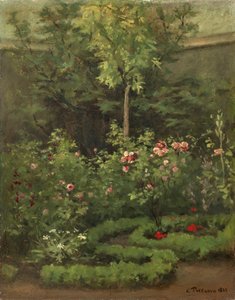 En rosenhave af Camille Jacob Pissarro