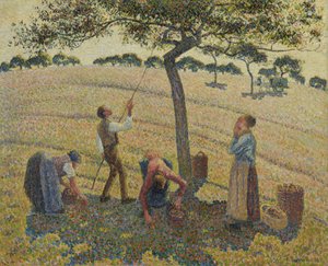 Æblehøst af Camille Jacob Pissarro