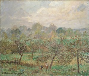Efterår, Morgentåge, Eragny-sur-Epte, 1902 af Camille Pissarro