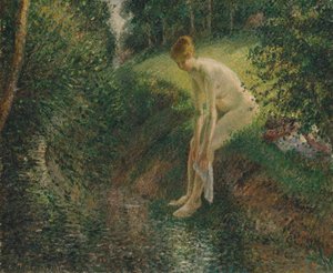 Bader i skoven, 1895. af Camille Jacob Pissarro