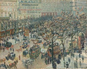Boulevard des Italiens, Morgen, Sollys, 1897. af Camille Pissarro