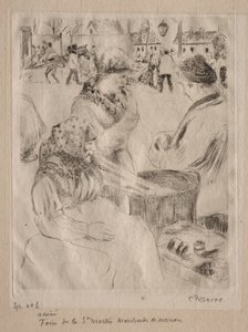 Kastanjeforhandler af Camille Pissarro
