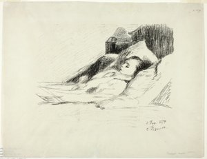 dødt barn af Camille Pissarro