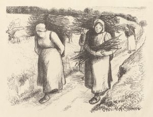 Brændebærere af Camille Pissarro