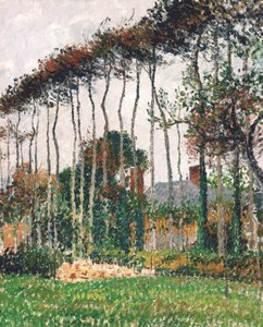 Fransk: Les grands hêtres à Varengeville
Tysk: De store kobberbøge i Varengeville af Camille Pissarro