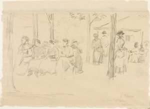 Fest i Pontoise af Camille Pissarro