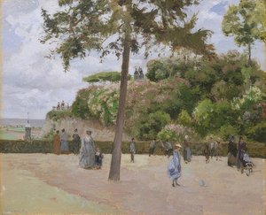 I Pontoise-parken. 1874 af Camille Jacob Pissarro