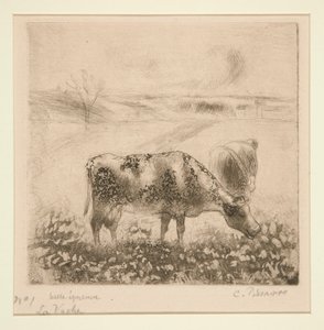 La Vache (Koen) af Camille Pissarro