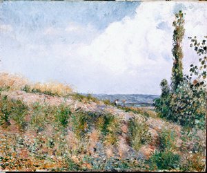 Landskab (olie på lærred) af Camille Jacob Pissarro