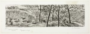 Landskab panorama af Camille Pissarro