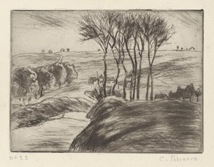 Landskab ved Osny af Camille Pissarro