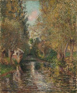 Vaskehuset ved Bazincourt af Camille Pissarro