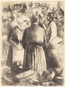 Marked ved Pontoise Marked ved Pontoise, ca. 1895. af Camille Pissarro