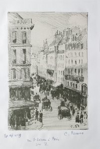 Rue Saint-Lazare, Paris, 1897 af Camille Pissarro