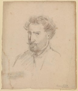 Selvportræt, trekvart profil til venstre (Caracas (?) 1853/54) af Camille Pissarro