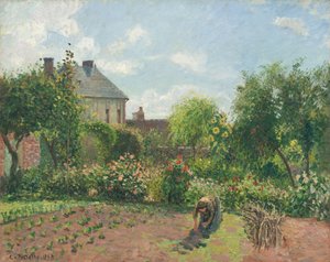 Kunstnerhaven i Eragny, 1898. af Camille Pissarro