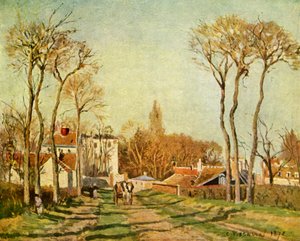 Indgangen til en landsby, 1872, 1939. af Camille Jacob Pissarro