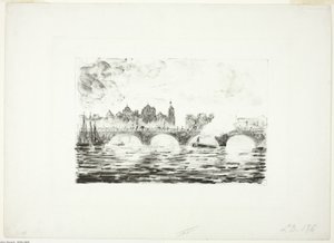 Houses of Parliament, London af Camille Pissarro