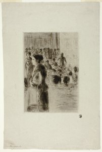 Stuepigen Shopping af Camille Pissarro