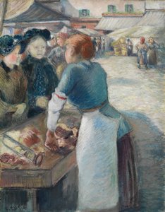 Markedsboden af Camille Pissarro