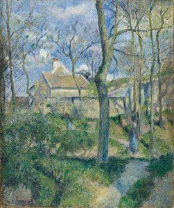Stien til Les Pouilleux, Pontoise af Camille Pissarro