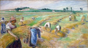 ""høsten"" Maleri af Camille Pissarro (1830-1903) Dim 70,3x126 cm 1882 National Museum of Western Art, Tokyo af Camille Pissarro