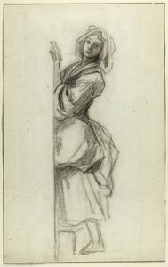 Studie af en bondepige af Camille Roqueplan