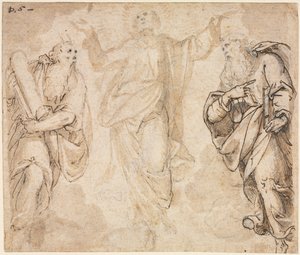 Transfiguration recto, ca. 1590. af Camillo Procaccini