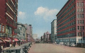 Portage Avenue set mod øst, Winnipeg, Manitoba, Canada (farvefoto) af Canadian Photographer