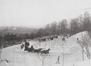 Tandemklubbens kørsel på bjerget (s/h-foto)