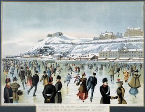 Skøjteløb på St. Lawrence i Quebec City