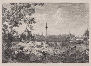 Imaginary View of Padua, fra serien Vedute (Views) af Canaletto (Giovanni Antonio Canal)