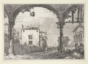 Le Portique a la lanterne (Portikoen med lanternen), fra serien Vedute (Udsigter)
