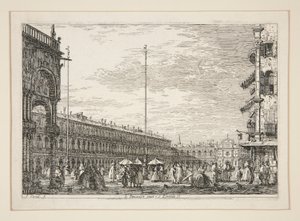 Le Procuratie Nuove e S. Ziminian V. (The Procuratic Nuove and the Church of San Geminiano, Venedig), fra serien Vedute (Views)