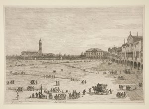 Pr? della Valle, fra serien Vedute (Views) af Canaletto (Giovanni Antonio Canal)