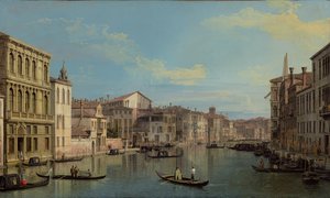 Canal Grande i Venedig fra Palazzo Flangini til Campo San Marcuola af Canaletto (Giovanni Antonio Canal)