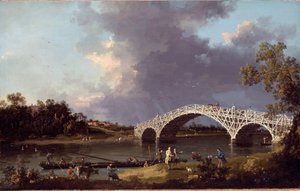 En udsigt over Walton Bridge