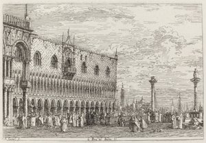The Band Pier. V. [nederst til højre] af Canaletto
