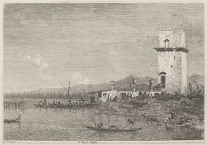 Tårnet af Malghera af Canaletto