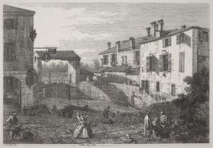 Portene i Dolo af Canaletto