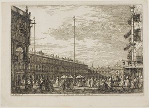 le Procuratie niove e S. Ziminian V., fra Vedute af Canaletto