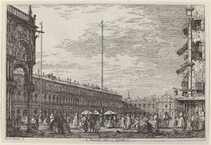 Le Procuratie niove e S. Ziminian V., ca. 17351746. af Canaletto