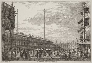 Procuratie Nuove og San Geminiano V. [øverst til højre] af Canaletto