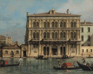 Palazzo Vendramin-Calergi, ved Canal Grande, Venedig af Canaletto